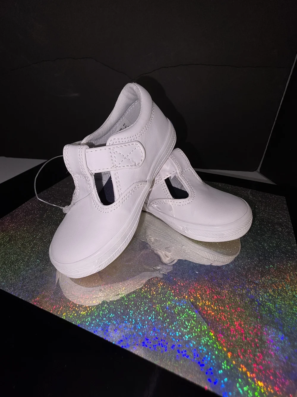 Keds Champion Toe Cap T-Strap (Infant/Toddler) Size 5 White Super Cute!